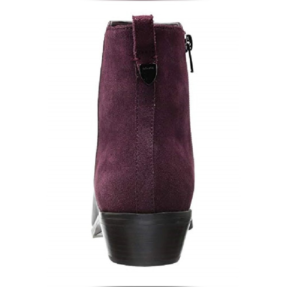 Coach Carmen Ankle Booties Oxblood Suede Leather Women’s 7.5 NIB - Picture 5 of 15